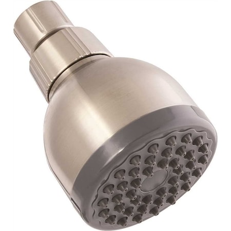 Proplus 1-Spray 2.8 Single Wall Mount Low Flow Fixed Shower Head in Brushed Nickel 901-X004